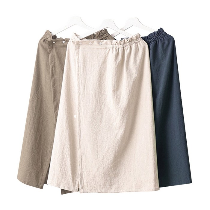 뷰티링크 린넨 마사지가운 트임형 에스테틱 호텔 피부관리실 피부샵