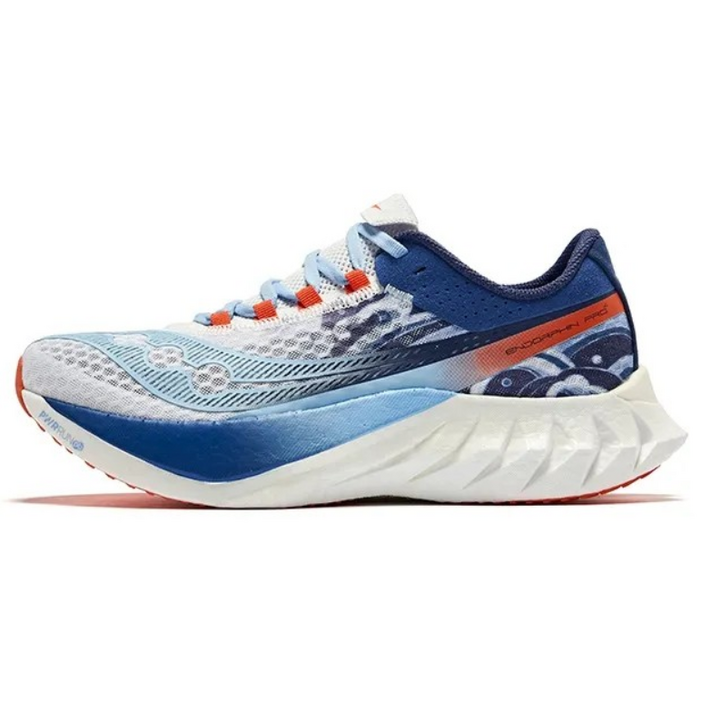 써코니 Saucony Endorphin Pro 4 장거리 런닝화 남녀공용 화이트블루 S20939401