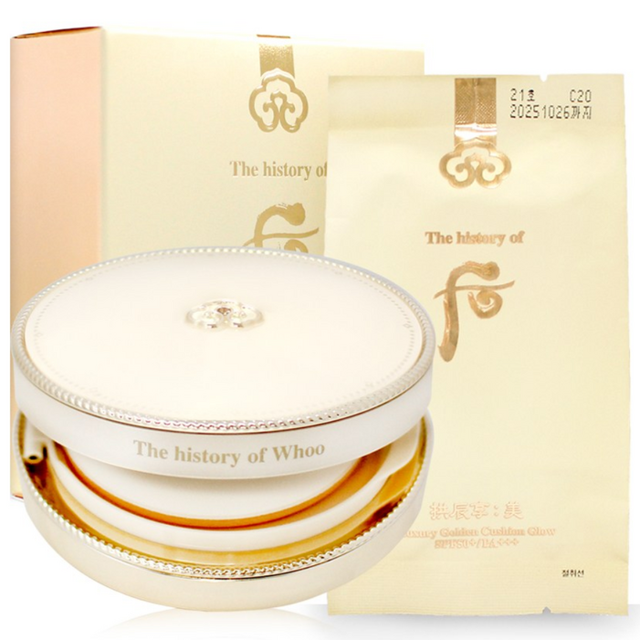 더 후 공진향미 럭셔리 골든 쿠션 21호 13g X 2ea 신형 NEW, 21호13gx2 WH6113, 1개