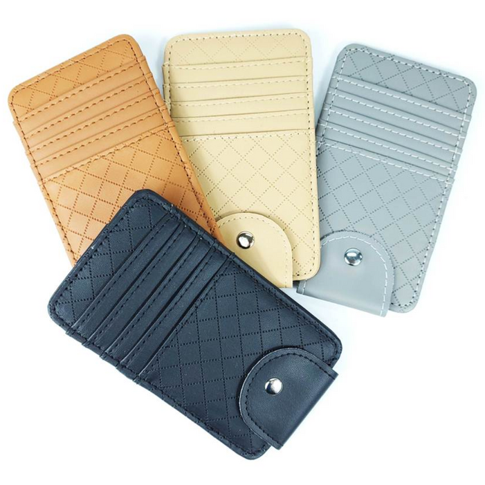 자동차 차량용 썬바이저 카드포켓 카드 수납 홀더 지갑