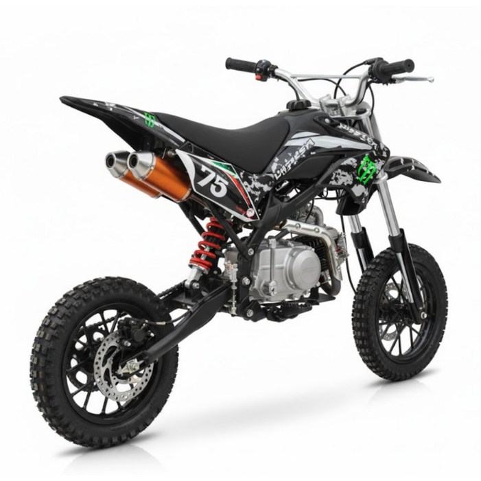 유진모토 초강력 미니 바이크 49CC 포켓 오토바이 산악 레저용 소형 오프로드 2행정 성인, 아티스트블랙