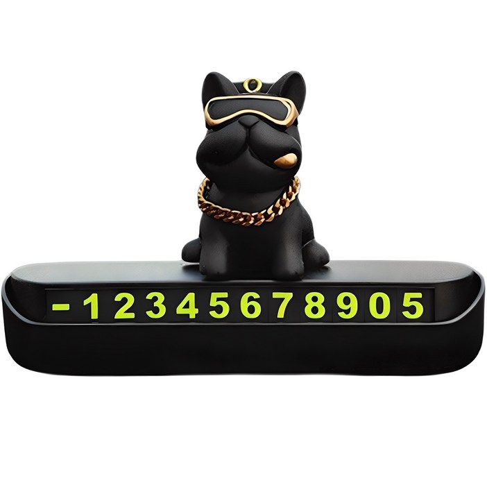 리버폭스 악당견 보스독 주차 번호판