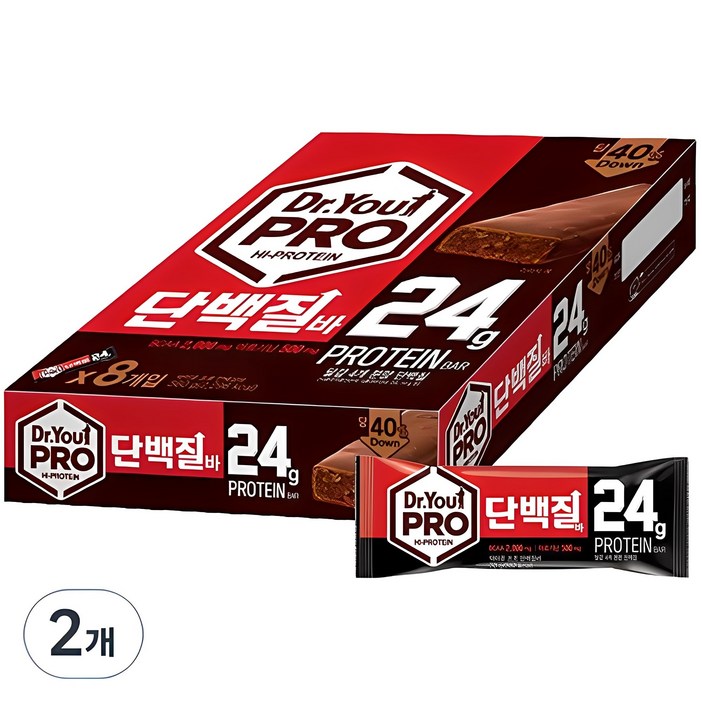 닥터유 프로 단백질바, 560g, 2개