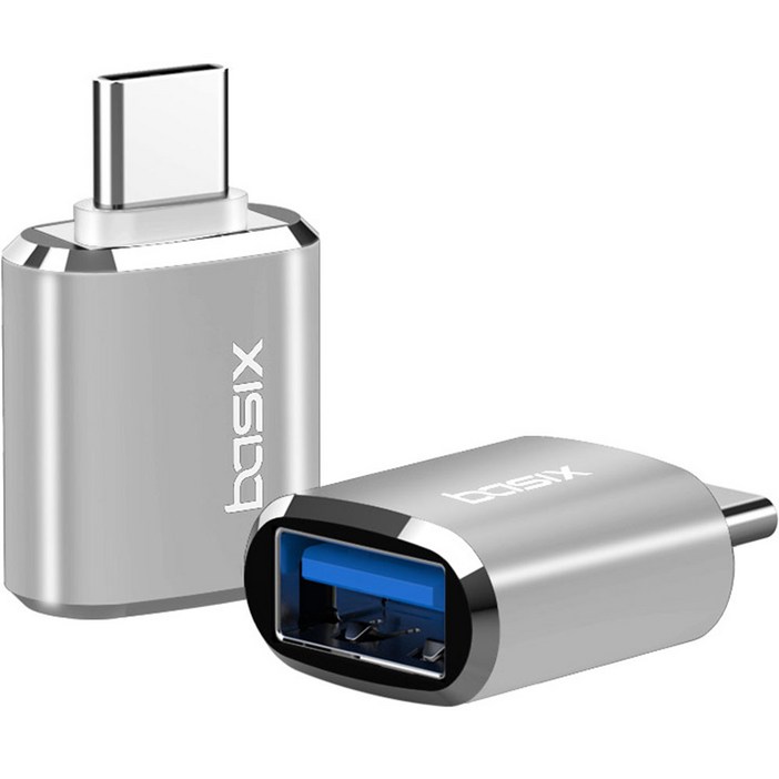 베이식스 C타입 to USB 3.0 변환 OTG 젠더 A30 2p