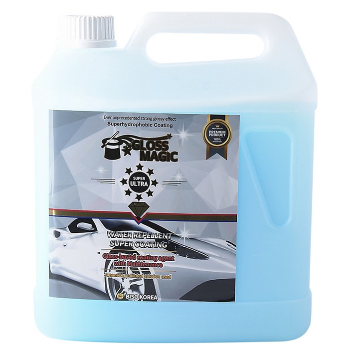 GLOSSMAGIC 울트라 초발수 광택 코팅제, 4L, 1개
