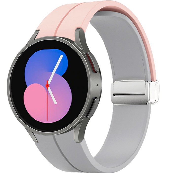 이츠라이프 디버클 마그네틱 스포츠 스트랩, 파스텔핑크  그레이, 1개