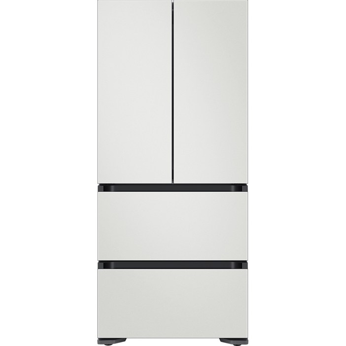 삼성전자 BESPOKE 김치플러스 4도어 프리스탠딩 냉장고 490L 방문설치 냉장고김치냉장고세트