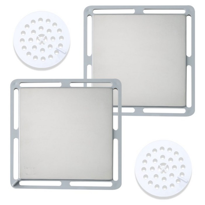 에스엠지 스테인리스304 화장실 하수구 배수구 덮개 거름망 2p, 단일 색상