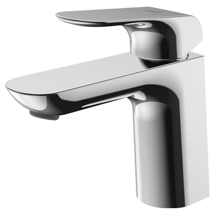 아메리칸스탠다드 플랫 라운드 원홀 욕실 세면 수전 FA16730GAK111AA 방문설치, 1개