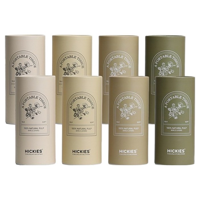 히키스 먼지 안나는 차량 데스크 위생티슈 4종 x 2p 세트