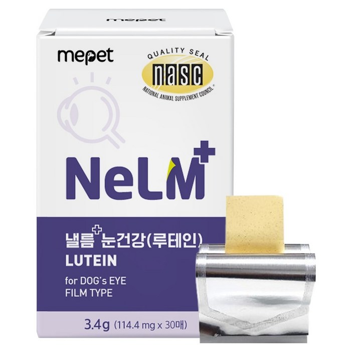 미펫 강아지 낼름 플러스 눈건강 루테인 영양제 30p, 3.4g, 눈물개선눈건강, 1개