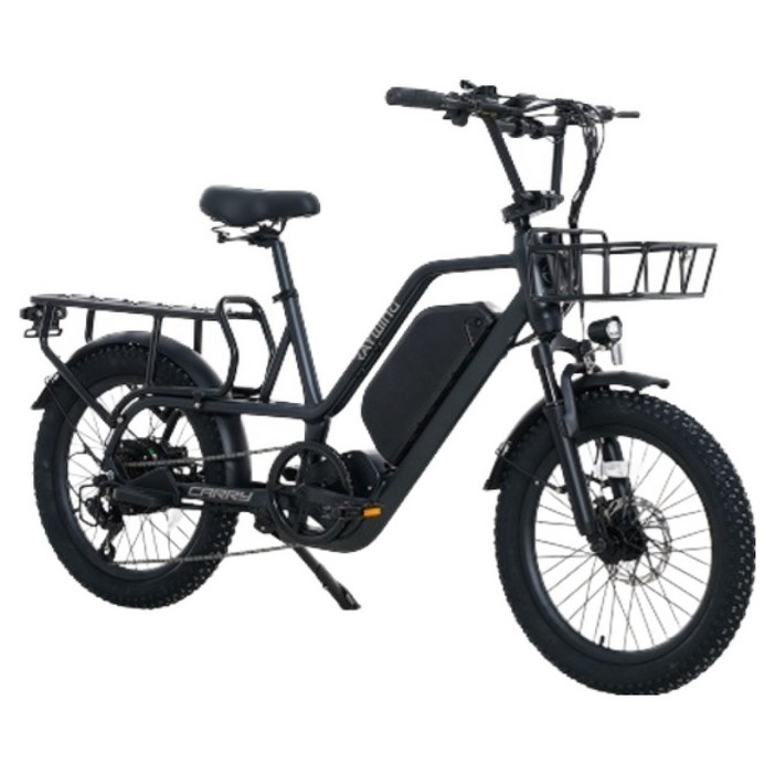 레이윙 캐리 전기자전거 삼성셀 배터리 15Ah 고객직접설치, 팬텀블랙, 알루미늄