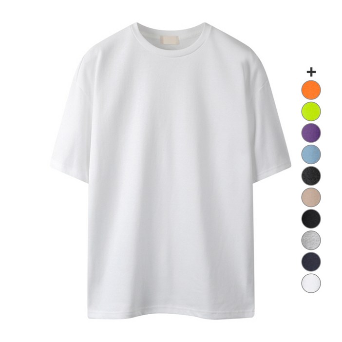 해리슨 오버핏 라운드 통기성 반팔 티셔츠 MDL1404