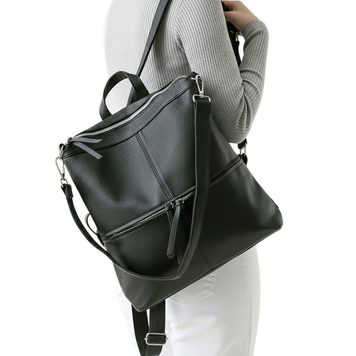 미쓰백 여성용 팜므 가죽 노트북 여행 직장인 비즈니스 숄더겸용 백팩