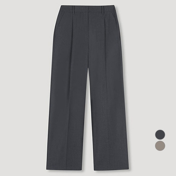 쉬즈미스 여성용 원턱 루즈핏 팬츠