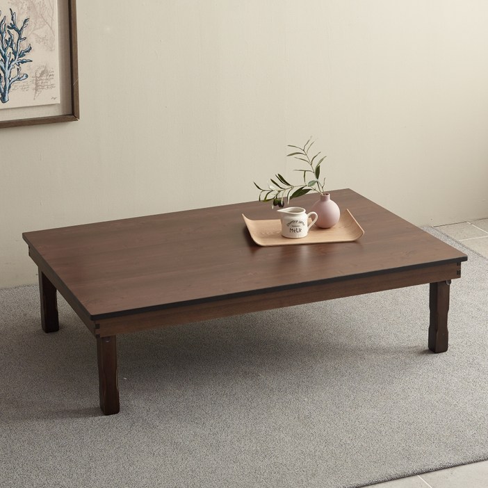 조은세상 네이처 엔틱 찻상, 브라운