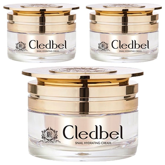 끌레드벨 스네일 하이드레이팅 크림 일명 달팽이 크림, 50ml, 3개