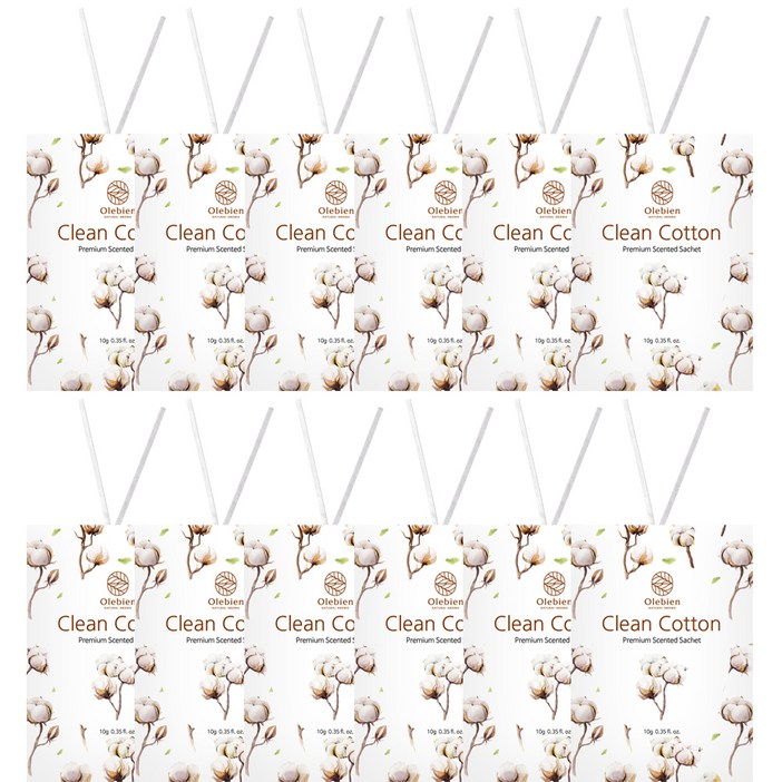 올레비엔 센티드 사쉐 클린코튼 본품, 10g, 12개