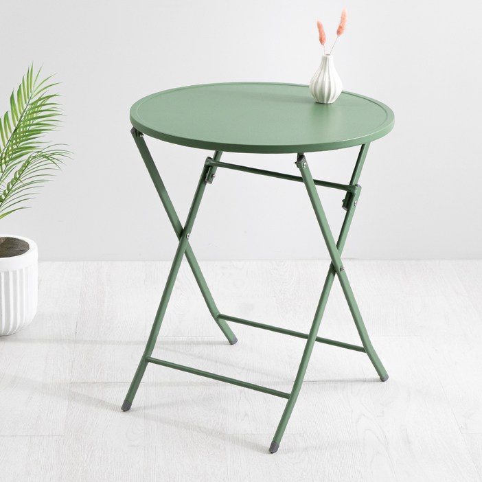 위드퍼니처 피파 야외 철재 정원 카페 원형 접이식 테이블 600mm