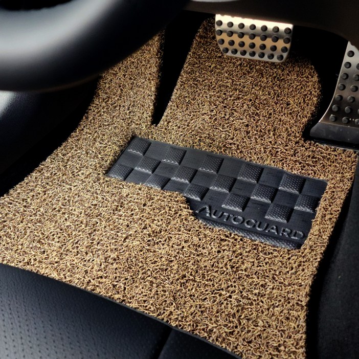 오토가드 와이드 체커보드 자동차 운전석 확장형 코일매트