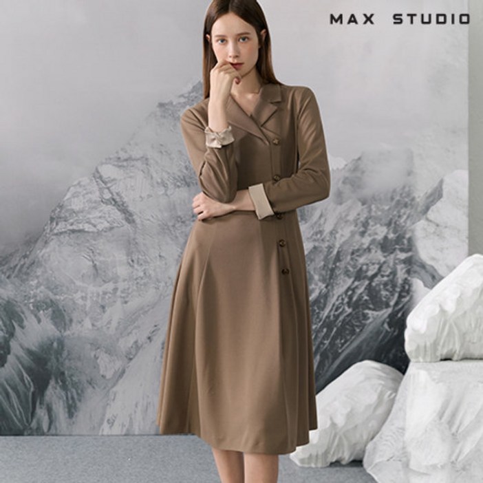 막스스튜디오 스트레치 랩 플리츠 원피스 벨트 런칭 가격 59,900원