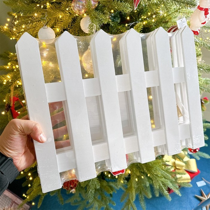 왓위셀 나무 화이트 접이식 울타리 펜스