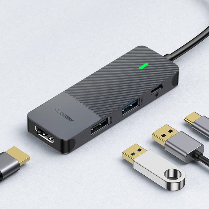 코드웨이 USB C타입 노트북 멀티허브, 단일상품, 단일색상 코드웨이 USB C타입 노트북 멀티허브, 단일상품, 단일색상