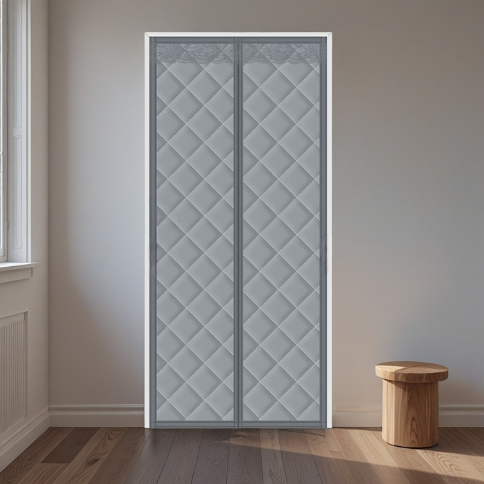 Miri&Ju 두꺼운 패딩 외풍차단 방한 자석커튼 양문형, 기본형