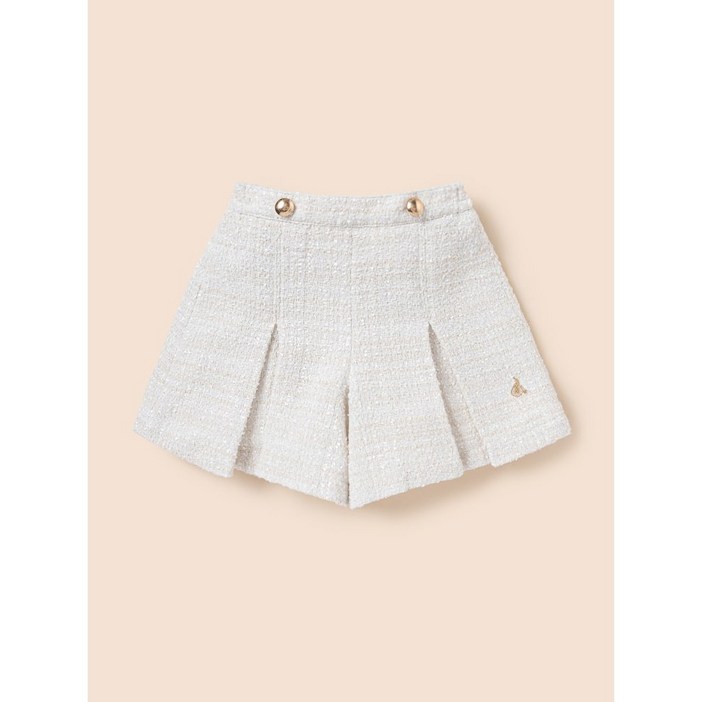 국내매장판 빈폴 키즈 트위드 치마 바지  아이보리