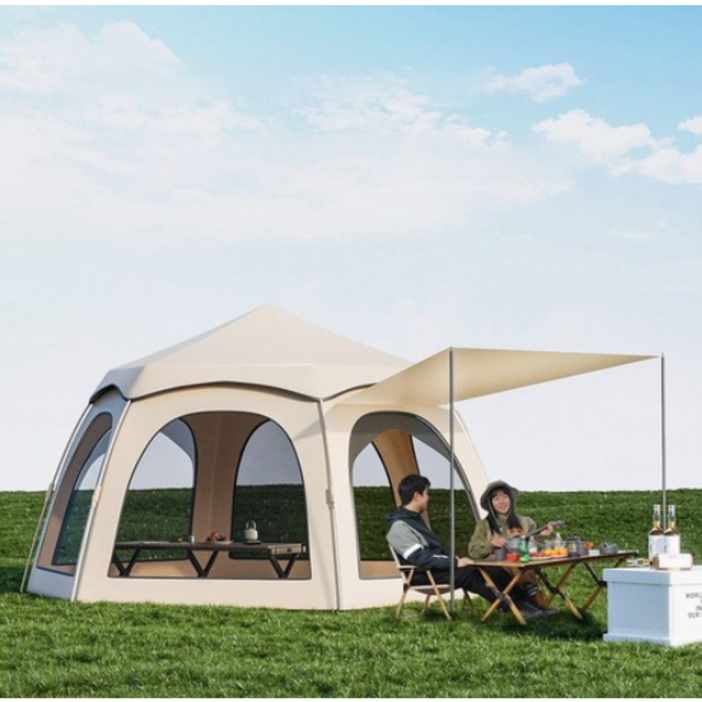 FONOW 그늘막텐트  육각 돔형 텐트 58인 가정  원터치텐트