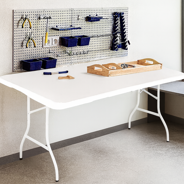 리빙체인지 접이식 야외 테이블 1800, 화이트