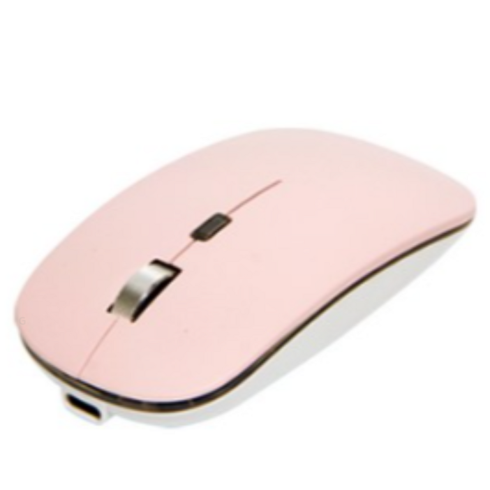 플레이고 충전식 무소음 블루투스 슬림 무선 마우스 M10, 핑크, 64.5gM10