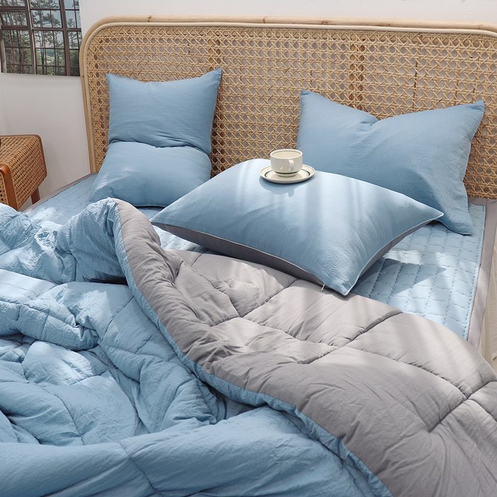 이즈베딩 마이크로 렌징 모달 양면 투톤 사계절 두꺼운 차렵이불 SSQK