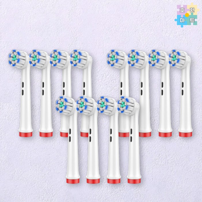 오랄비 바이탈리티 D103 울트라씬 칫솔모 12개 호환품, 12개, 12개입