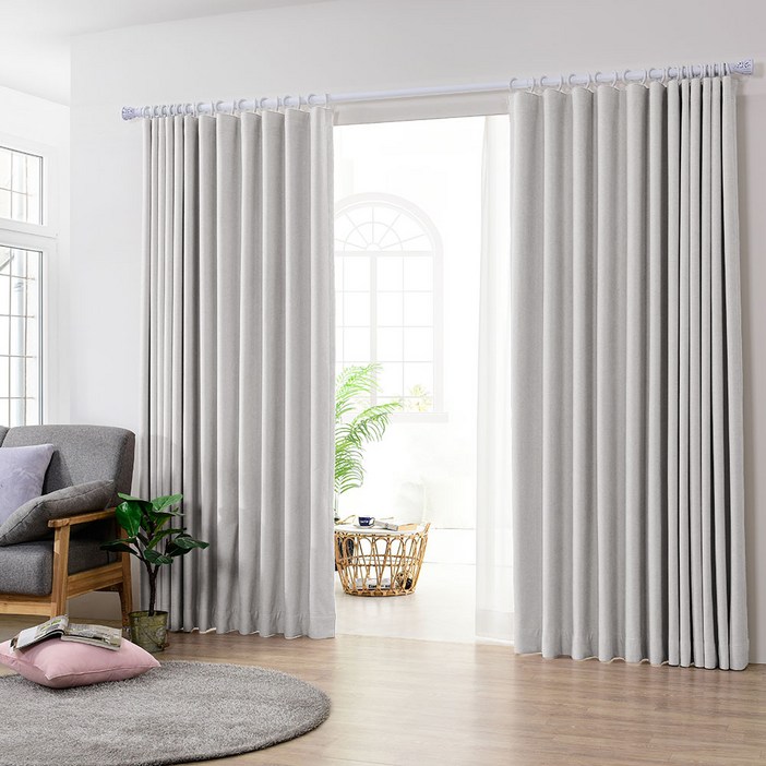 아로아 릴리커튼 무료배송 100프로 암막커튼 형상기억 자석끈증정 3중직 방한방풍 거실 안방 레일설치 커튼봉링설치 핀형커튼 바람막이 커텐