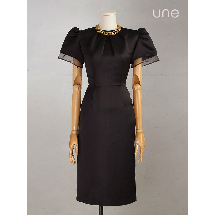 윈 오간자레이어 셀럽원피스