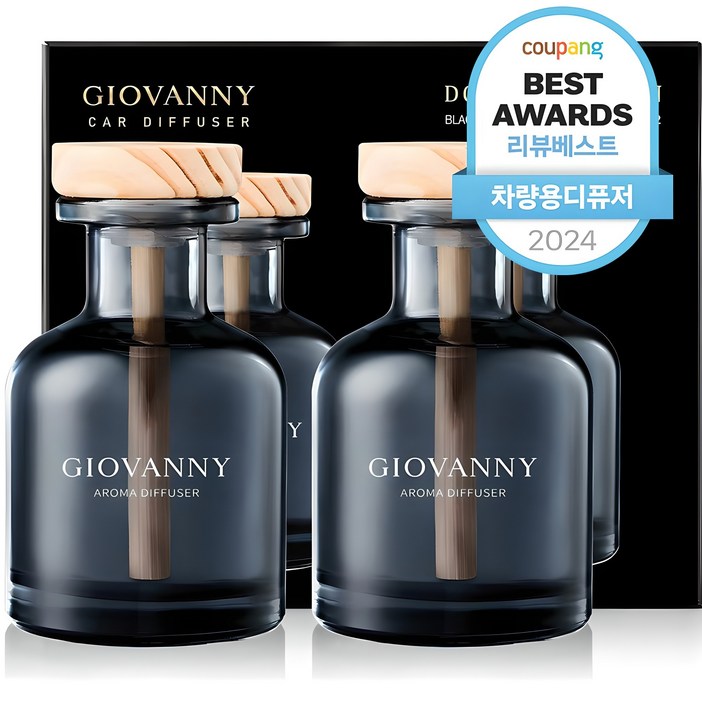 GIOVANNY 컵홀더형 차량용 디퓨저 150ml, 블랙 체리, 2개 GIOVANNY 컵홀더형 차량용 디퓨저 150ml, 블랙 체리, 2개