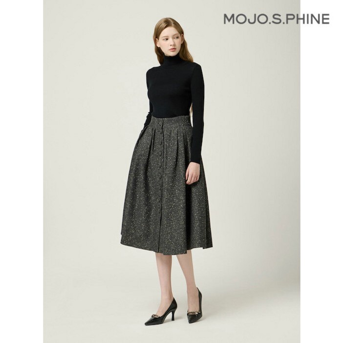 국내매장 정품 모조에스핀 플레어 주름 스커트 MX J244MSD011 630001