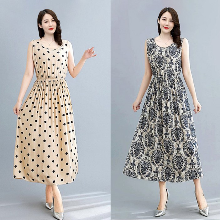 헬리꽁땡 여성용 여름 웨스트 밴딩 원피스 2종 롱 5588까지