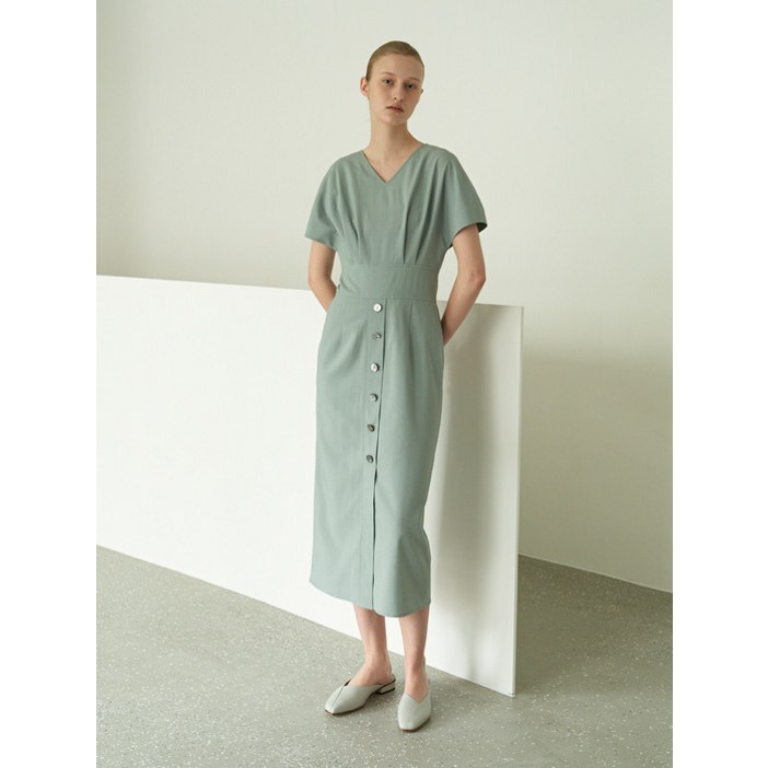 MOHAN TOR CAP SLEEVE DRESS2COLORS