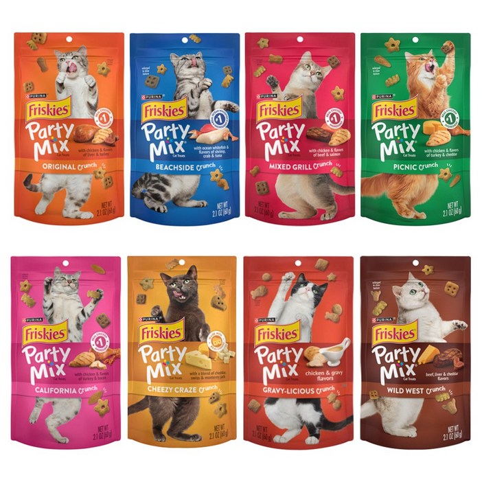 퓨리나 프리스키 파티믹스 60g 5개 고양이 간식 반려묘 영양식, 60g, 5개, 피크닉