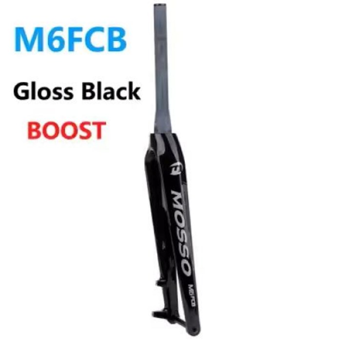 MOSSO 산악 자전거 포크 산악 디스크 브레이크 자전거 프론트 포크 탄소 섬유 콘 튜브 하드 포크 27.5 인치 29 인치