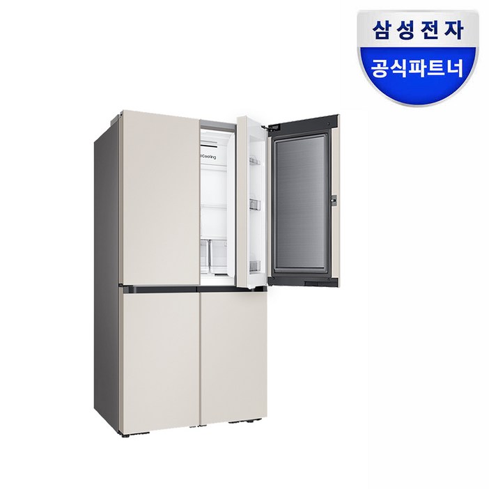 으뜸효율 삼성전자 비스포크 AI 냉장고 1등급 4도어 902L 대용량 푸드쇼케이스