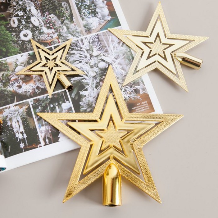 꼭지별 10cm20cm 크리스마스 장식 소품 트리 TROMCG