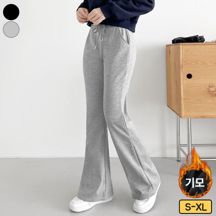 바비팩토리 여성용 숏/롱 스판 부츠컷 트레이닝 바지 기모/일반 선택! 빅사이즈까지