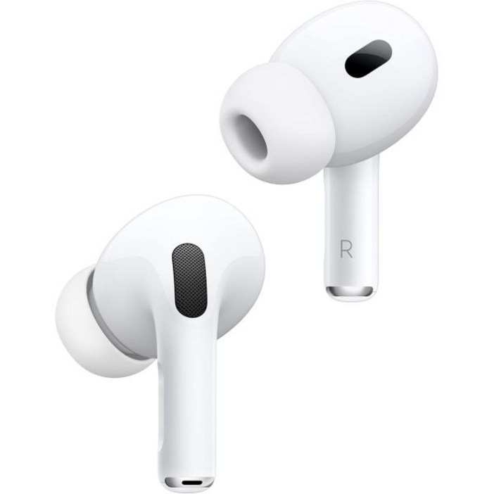Apple AirPods Pro(2세대) 무선 이어버드, 최대 2배 더 활성화된 노이즈 캔슬링, 적응형 투명성, 개인화된 공간 오디오 MagSafe 충전 케이스(라이트닝) iP