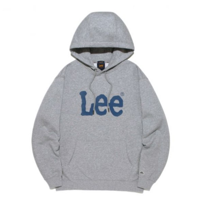 국내매장판 리 LEE 빅 트위치 로고 후드 티셔츠 그레이 LE2501HD01GR 135084