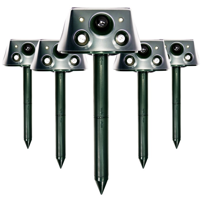 야생동물 퇴치기 차우 태양광 적외선 강력진동 초음파 LED 경고음