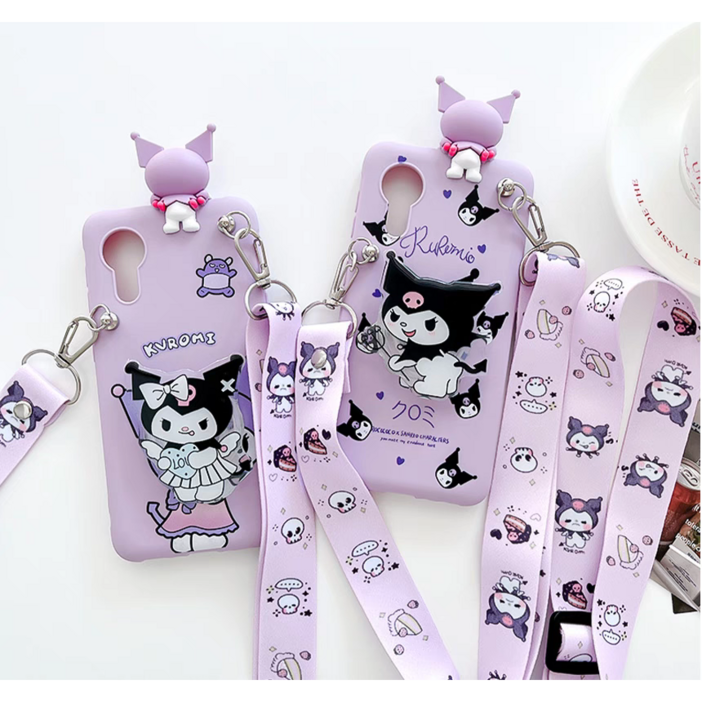 쿠로미 키즈폰 스트랩 그립 톡거치대 갤럭시Xcover5 케이스