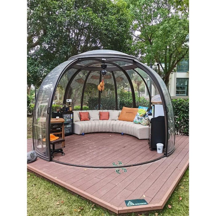 돔하우스 투명 방갈로 테라스 오두막 캠핑 쉼터 정원 칼스타하우스 커스텀 레스토랑 뷰민박 3m